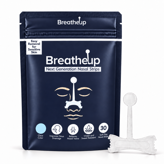 BreatheUp Next Generation Nasal Strips - Clear