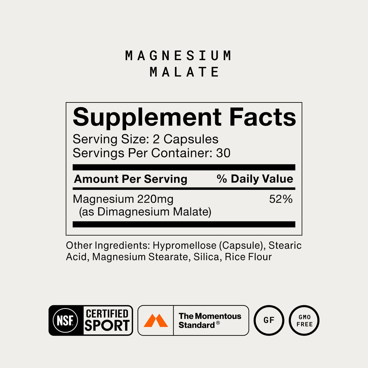Momentous Magnesium Malate Supplement